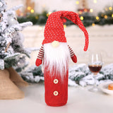 Bottiglie di vino natalizie Copripolvere Babbo Natale Sacchetti regalo