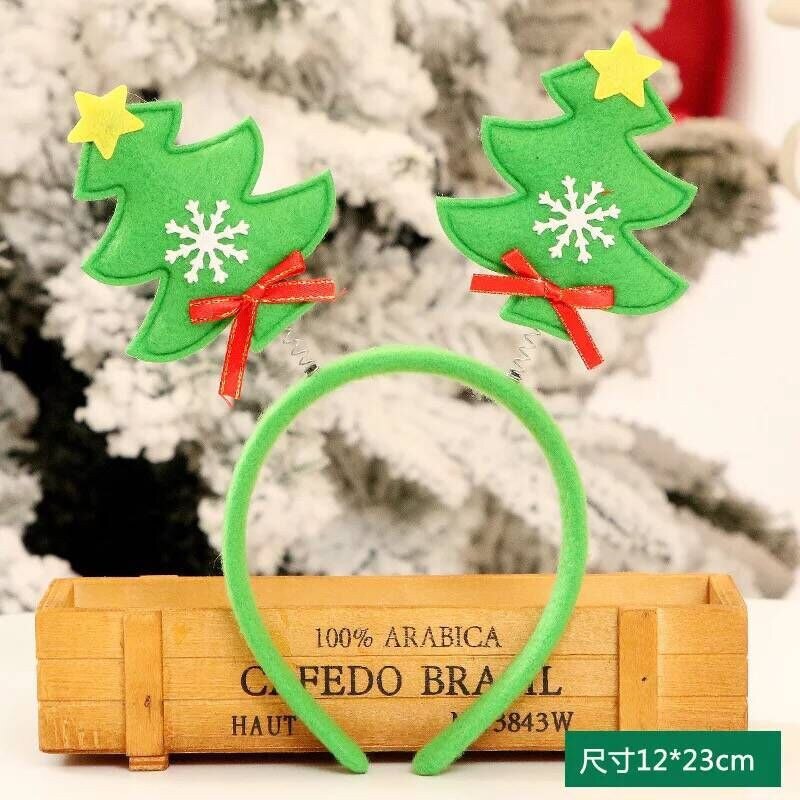 Albero di Natale Cerchietto Alce Babbo Natale Pupazzo di neve Ornamenti