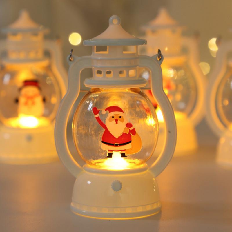 Luce di Natale Candela portatile con luci LED Mini Lanterna