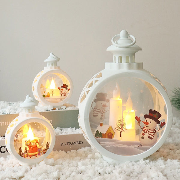 Decorazioni natalizie Creative LED Candle Lights Round