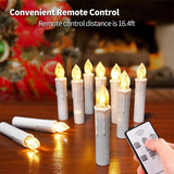 CANDELE LED DI CAPODANNO SENZA FIAMMA REMOTE TAPER CANDLES