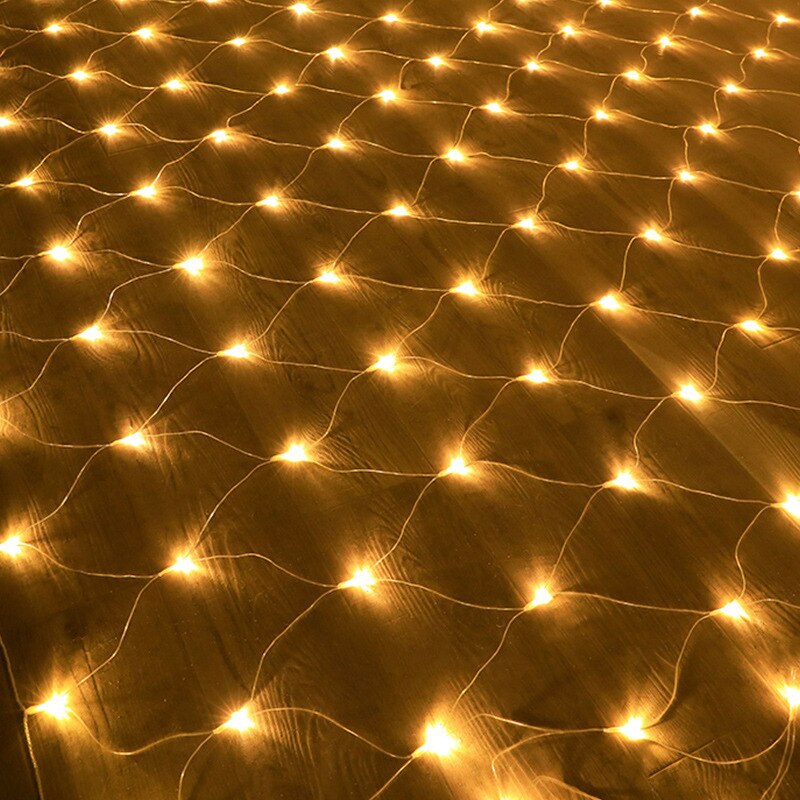 LED Net Curtain Mesh Fairy String Light Decorazione di Natale